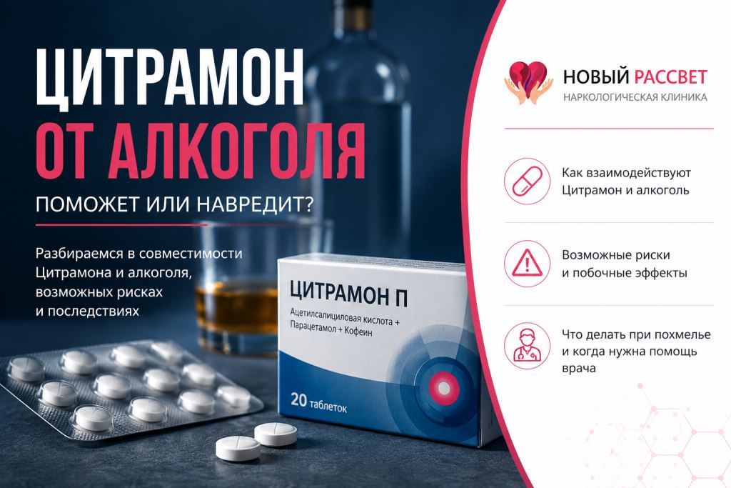 как помогает Цитрамон от алкоголя